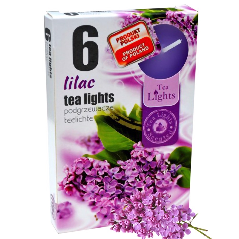 Admit Čajové svíčky 6ks Lilac (15set/bal, 45set/krt) 