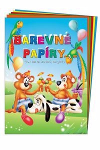 Barevné papíry (80g, listů 20, barev 10) (5set/bal)