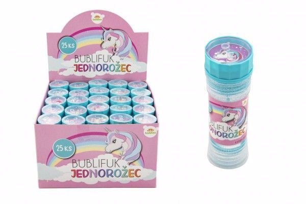 Bublifuk 50ml - jednorožec 11cm (25/bal)