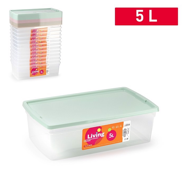 Plastic Forte Plastový box LIVING 5L Surt Vrm (12ks/krt)