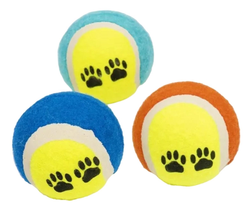 Hračky pro psy 6,5cm - Tenisový míč sada 3ks (80sada/krt)