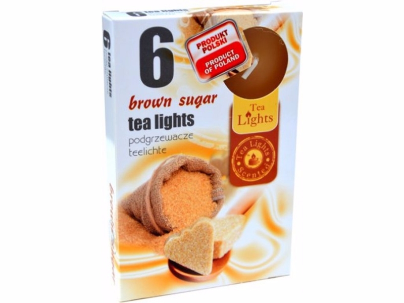 Admit Čajové svíčky 6ks Brown Sugar (15set/bal, 45set/krt) 