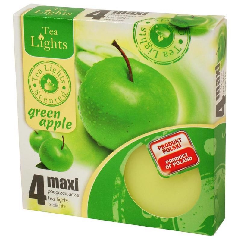 Svíčky Maxi 4ks Green Apple (10set/bal)