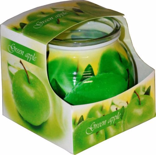 Svíčka ve skle MIRAL 80g Green Apple (12ks/bal)