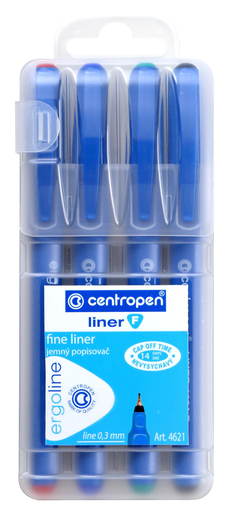 CENTROPEN Popisovač  FINE liner 4621/4 (10sad/bal)