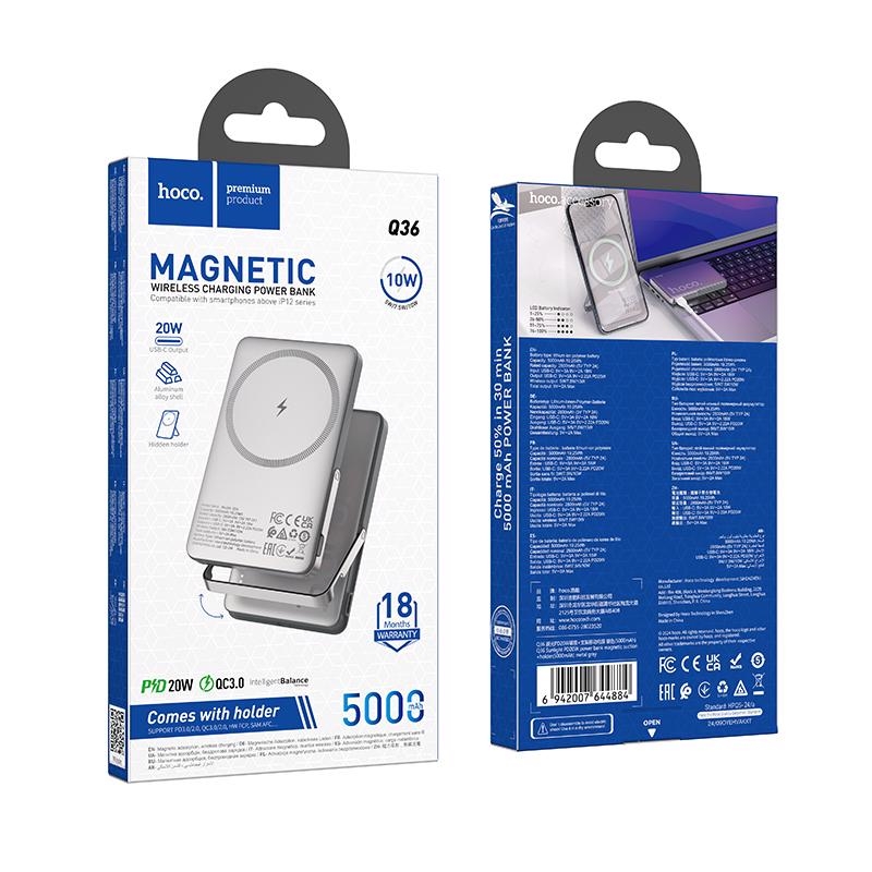 Sunlight PD20w magnetická powerbanka s držákem 5000mAh (64ks/krt)