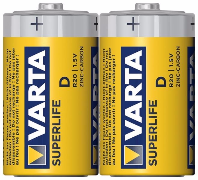 Baterie VARTA Superlife R20 set 2ks [12set/bal]