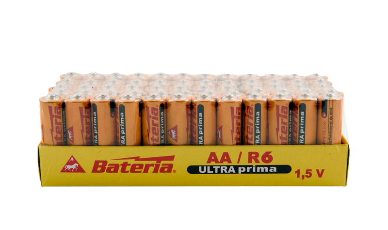 Bateria baterie AA/R6 balení 60ks (20bal/krt)
