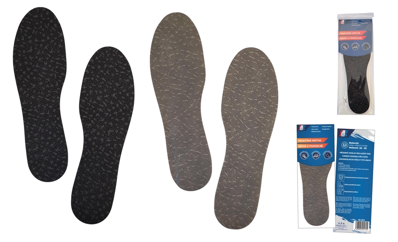 Vložky do bot - latexové s netkanou textilií
(12/bal,240/krt)