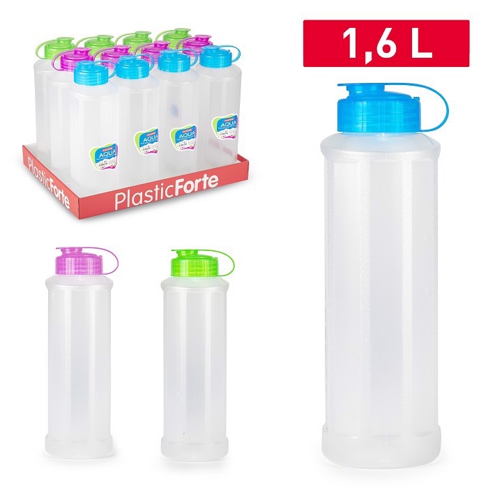 Plastic Forte Plastová láhev na vodu 1,6L TOWER (12ks/bal)