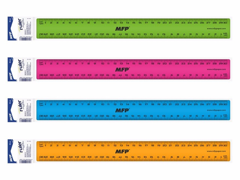 Pravítko 300 mm COLOURS (24ks/bal)