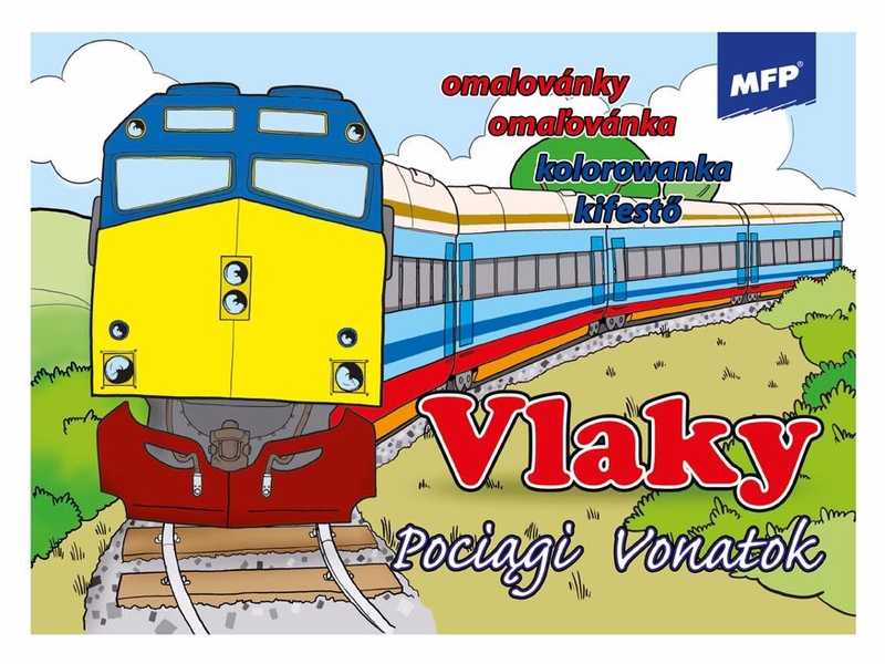 Omalovánky MFP Vlaky A5 