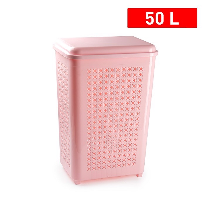 Plastic Forte Koš na prádlo 50L - růžový