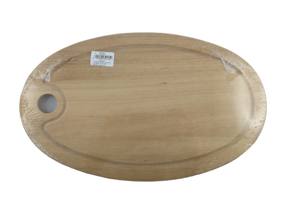 Krájecí deska dřevěná ovál střední 34x21cm (10ks/bal)