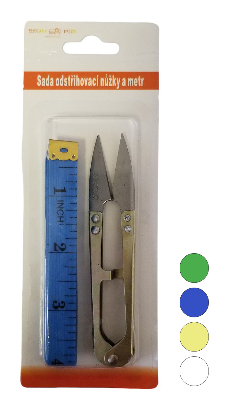 Sada odstřihovací nůžky a metr (24sad/bal) 288/krt