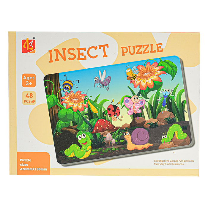 Puzzle dětské 42x28cm Zvířátka v lese 48dílků v krabičce