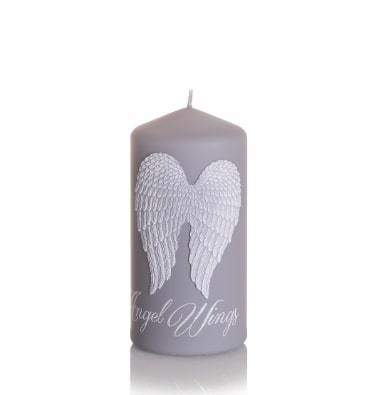 Bartek Svíčka slupek 50x100 Angel Wings šedý velvet (12ks/krt)