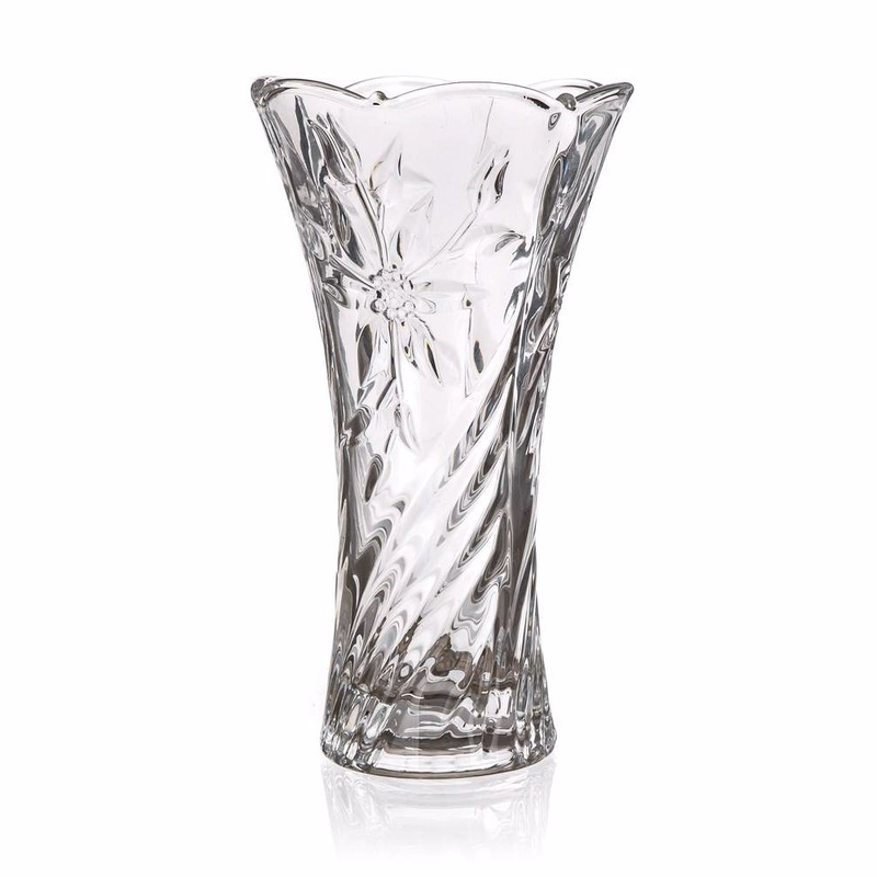 Váza skleněná 23cm Poury