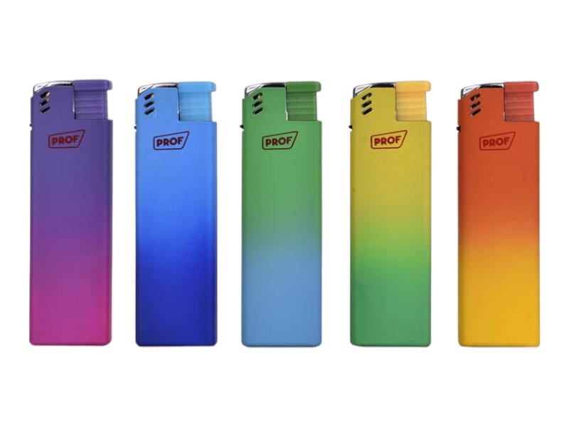 Zapalovače PROF - Single BlueFlame kovové pouzdro mix barev (25ks/bal)