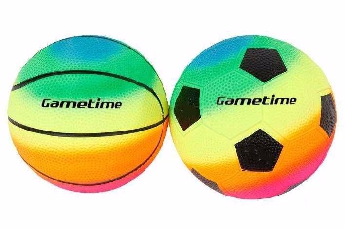 Míč Gametime 23cm duhový 2 druhy 10m+
