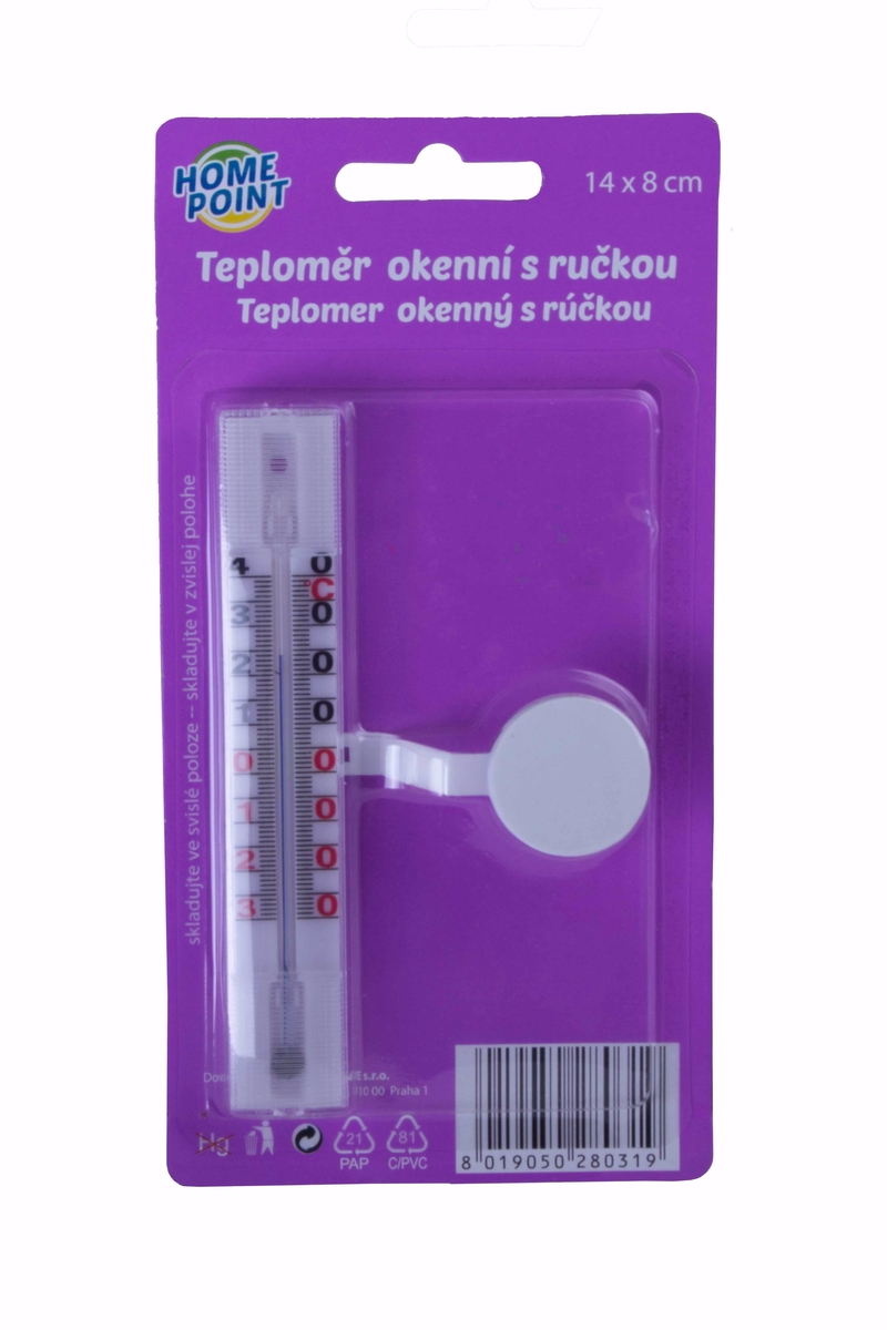 Teploměr okenní s ručkou (144/krt)