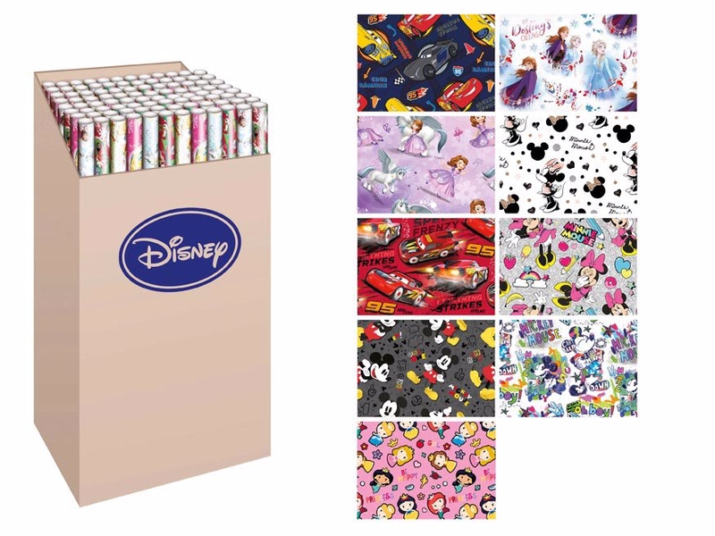 Balící papír role Disney 2x100x70 LUX MIX (96ks/krt)