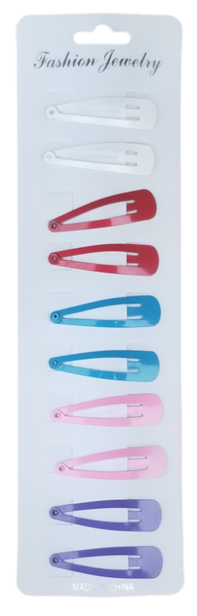 Sponky do vlasů 10ks, 5cm - mix barev (12set/bal)