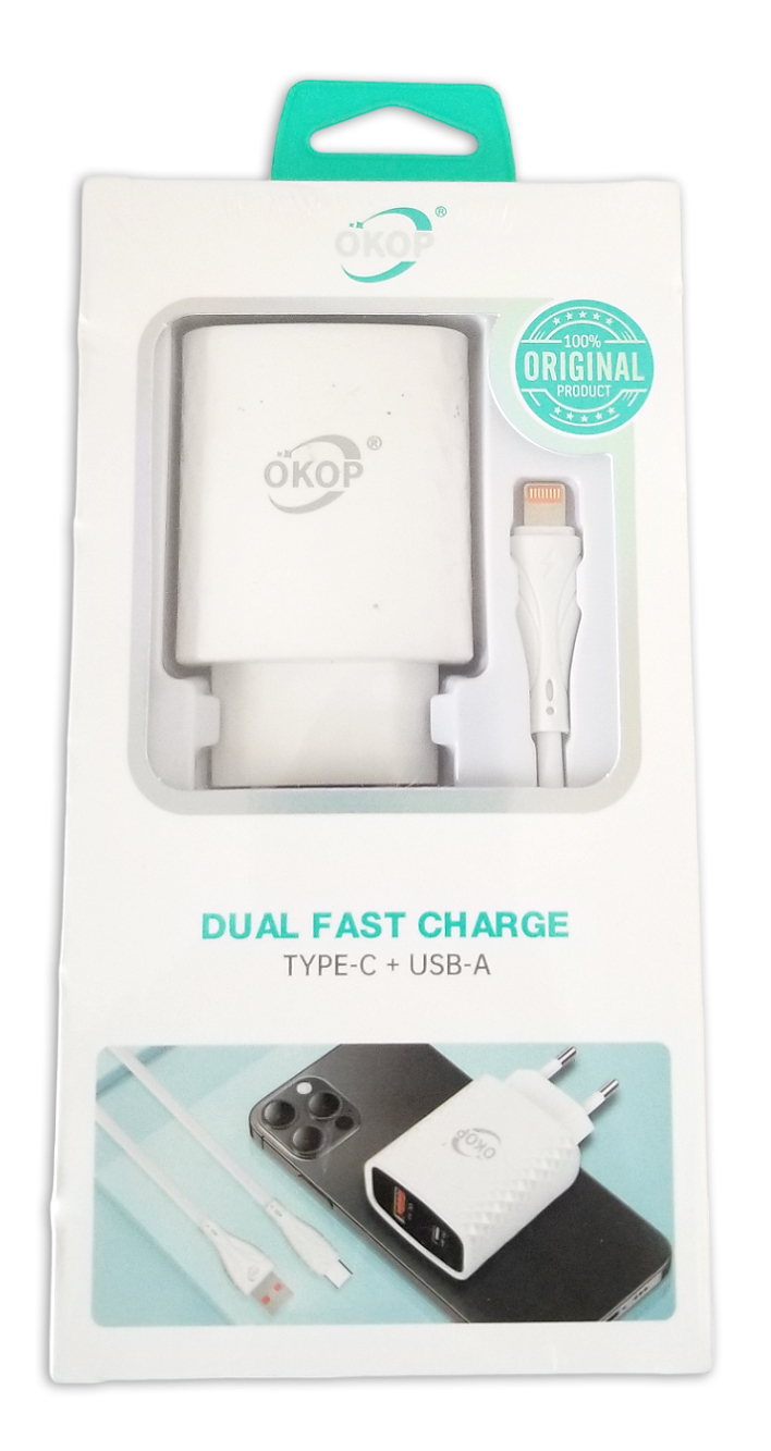 Sada nabíječka s lightning kabelem 20W 2in1 