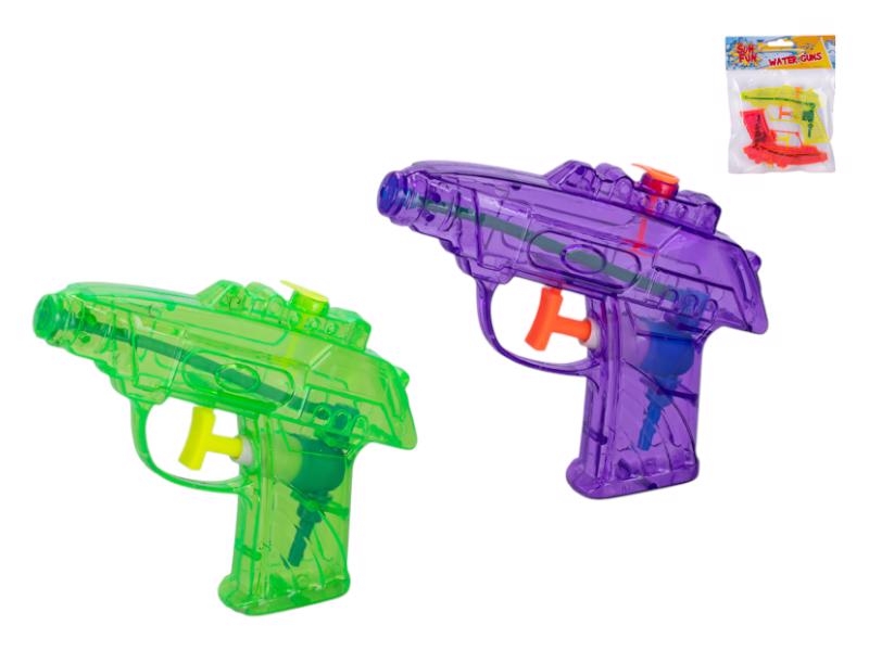 Sun Fun vodní pistole 12cm 2 barvy v sáčku (2ks/set)