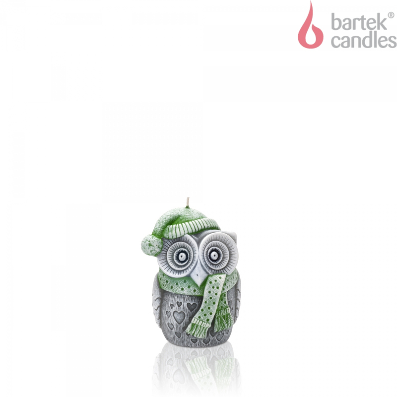 Bartek Svíčka figurka 100 Winter Owls zelená