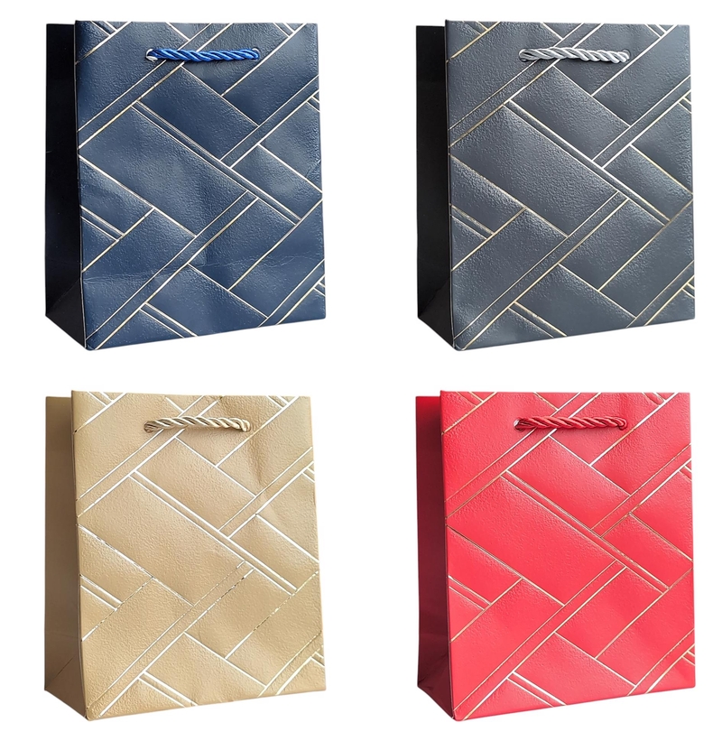Dárková taška - Herringbone Chic 26x32x10cm (12ks/bal,480/krt)