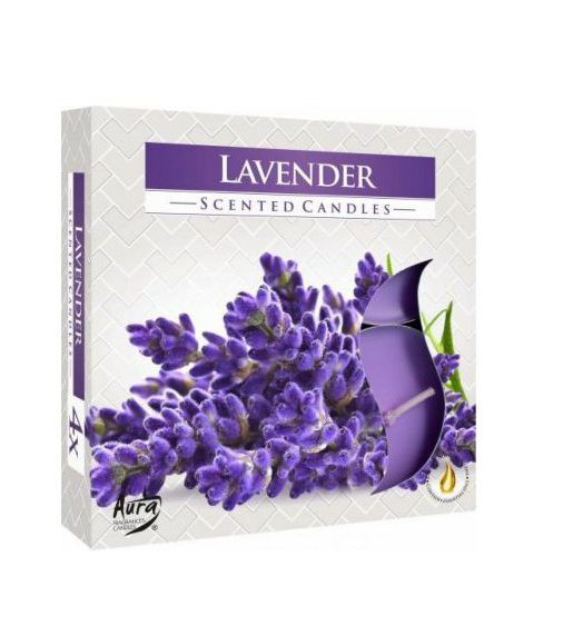 Vonné svíčky 4ks Lavender (6set/bal)