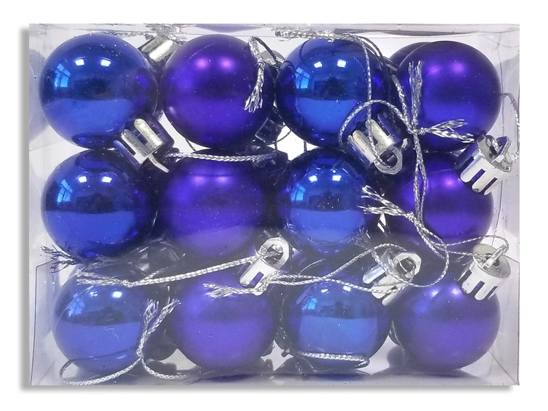 Vánoční dekorace - koule 3cm - 24ks (250sad/krt)