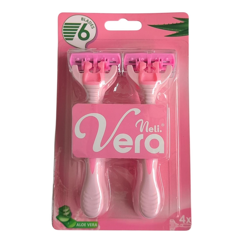 Žiletky NELI 2ks 6 břitů (144/krt)