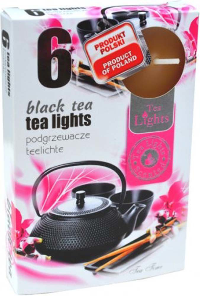Čajové svíčky 6ks BLACK TEA (15set/bal)(45set/krt)