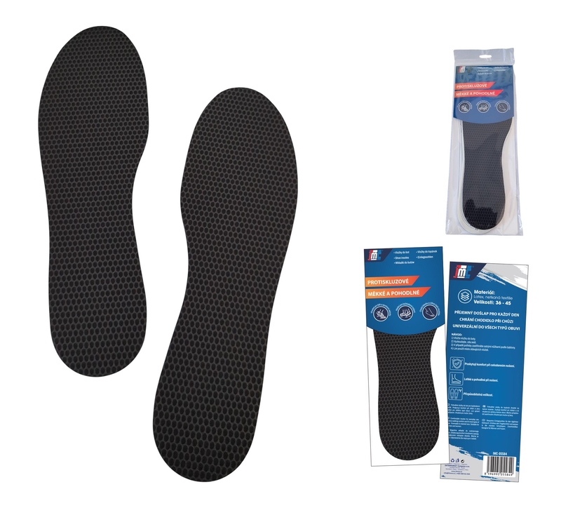 Vložky do bot - perforované latexové s netkanou textilií
(12/bal,240/krt)