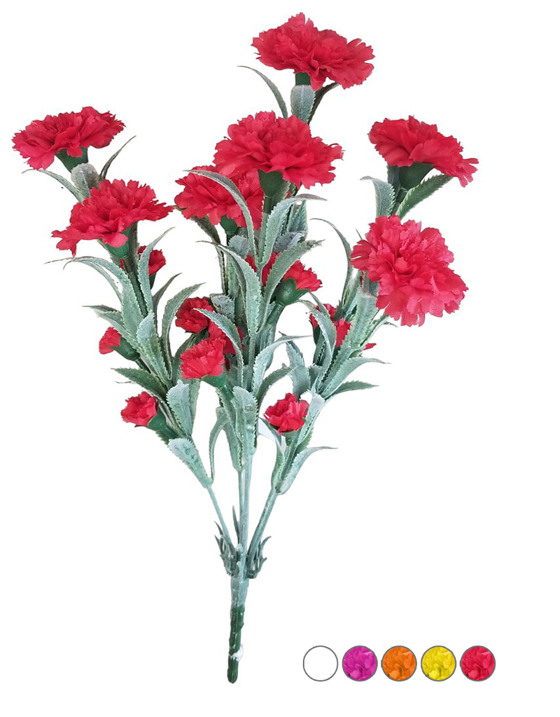Karafiát 7 květů 39cm mix barev 