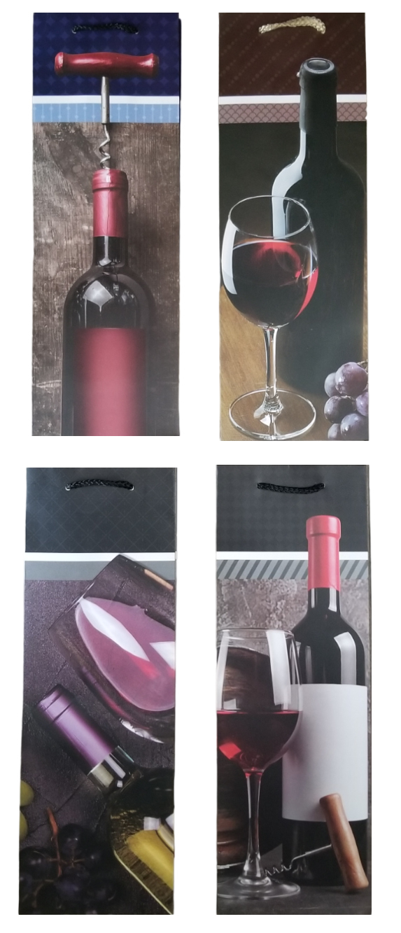 Dárková taška na láhve - Dej si víno (12ks/bal, 720ks/krt)