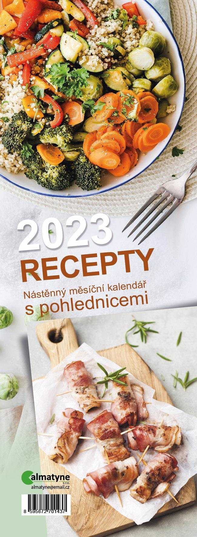 Pohlednicový kalendář 2023 - Recepty (10ks/bal)