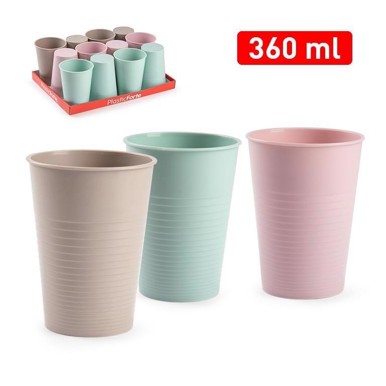 Plastic Forte Kelímek na vodu - velká 360ml Surt Vrm (12ks/bal)