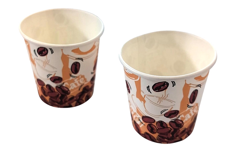 Pohárek papírový na kávu mini 5cm, 50ks -  Coffe motiv