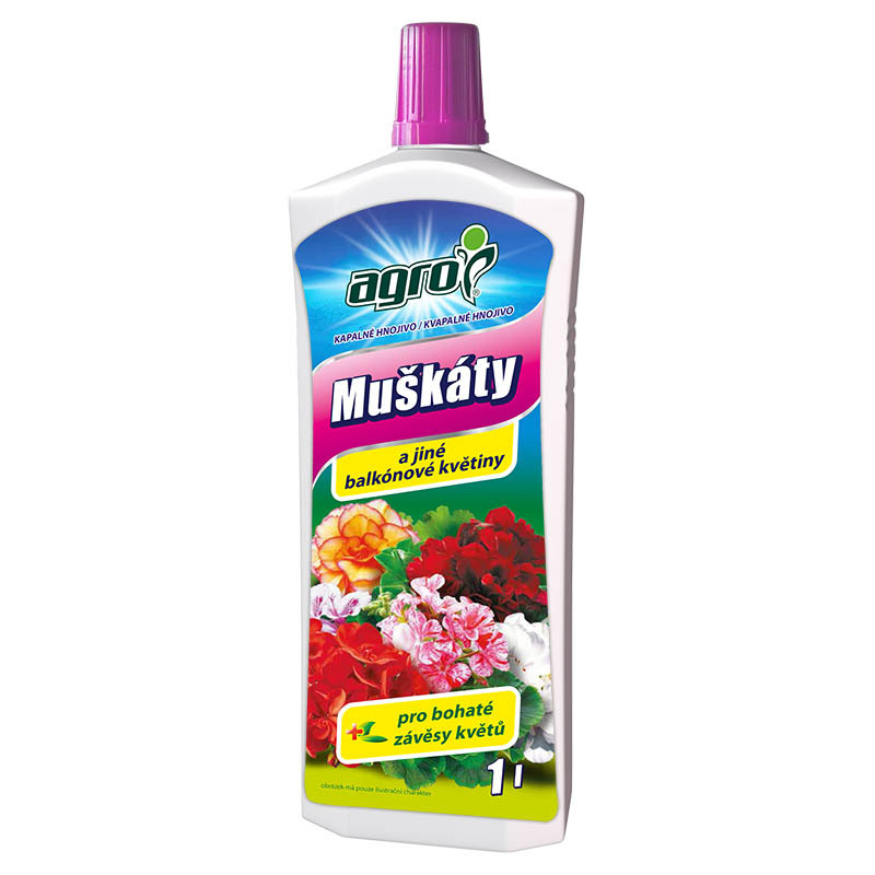 AGRO Kap. hn. pro muškáty 1L