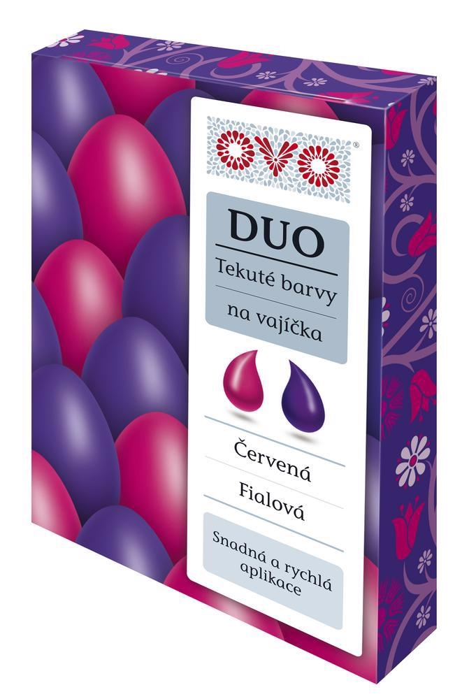 OVO Tekuté barvy DUO - červeno/fialová (10ks/bal)