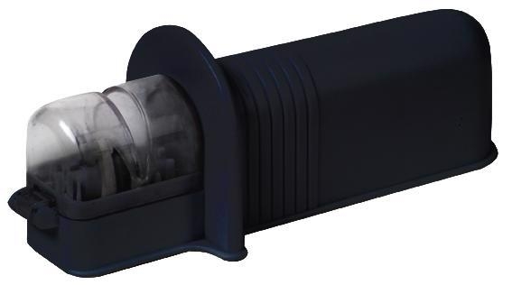 OSTŘIČ NA NOŽE 16x6x6 CM PLAST ČERNÝ EASY LINE (80kd/krt)
