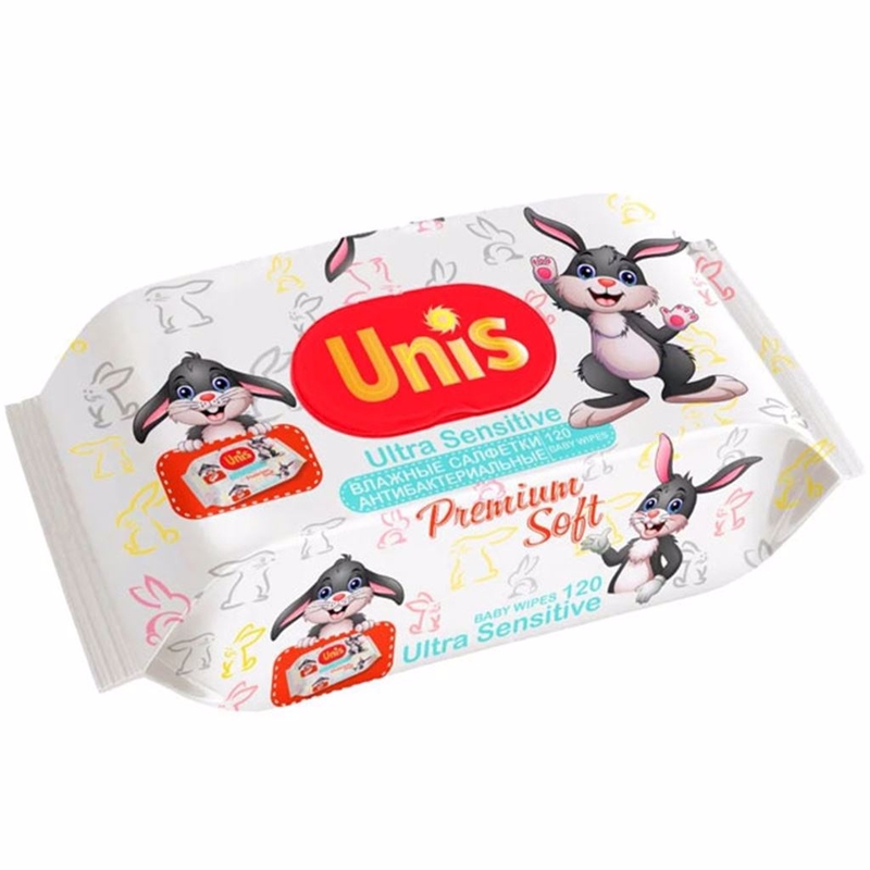 UNIS vlhčené ubrousky pro děti 72ks (12bal/krt)