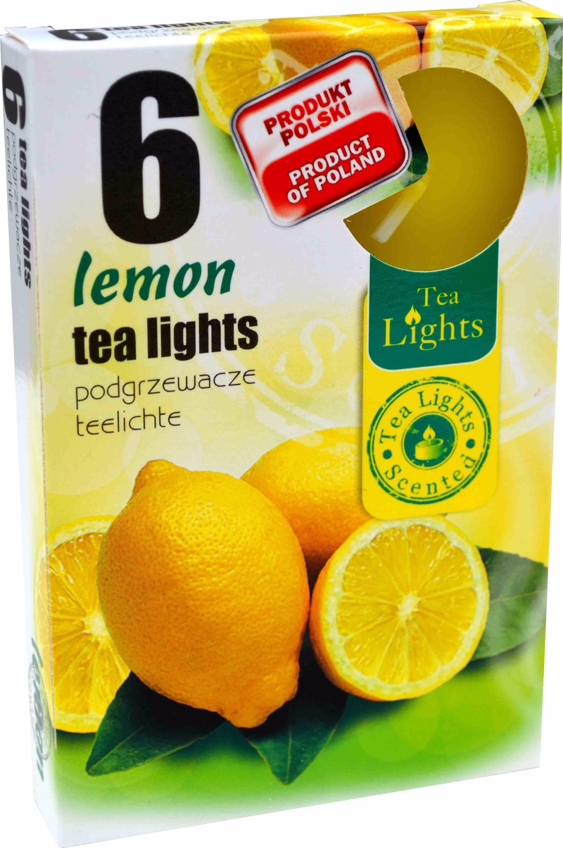 Admit Čajové svíčky 6ks Lemon (15set/bal, 45set/krt)