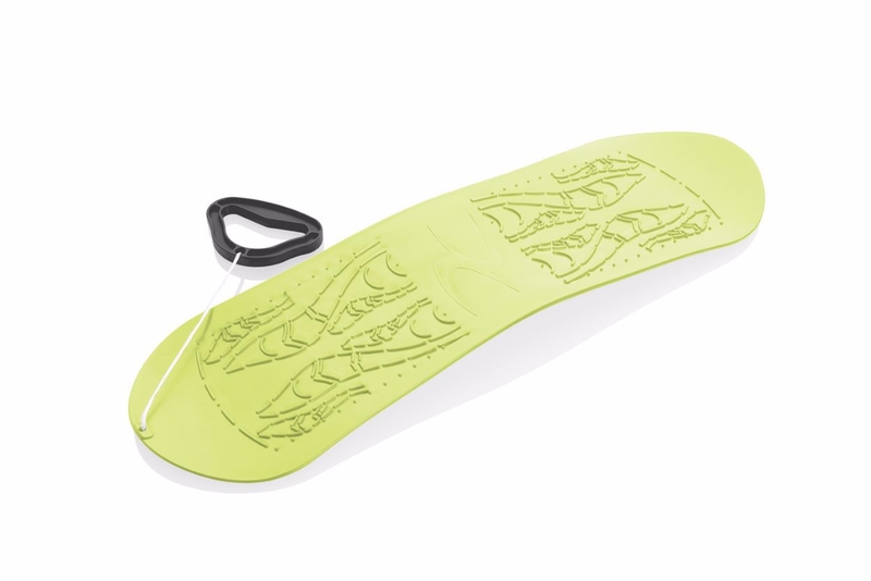 Plastový snowboard 69×21×5cm SKYBOARD limetková
