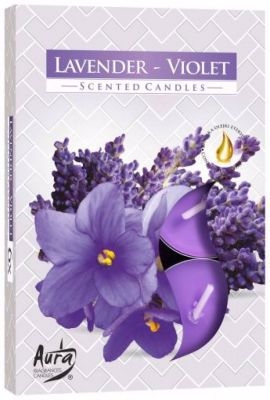 Bispol Vonné svíčka 6ks Lavender Violet (12set/bal)