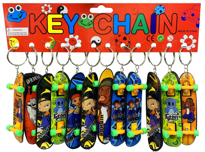 Klíčenka skateboard (12ks/bal)