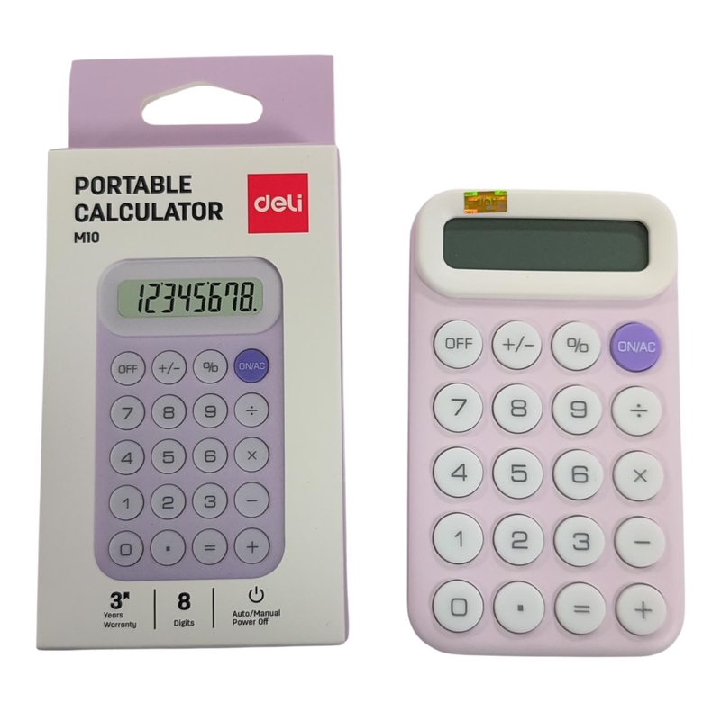 DELI Kapesní kalkulačka PINK - 8 digits (120ks/krt)